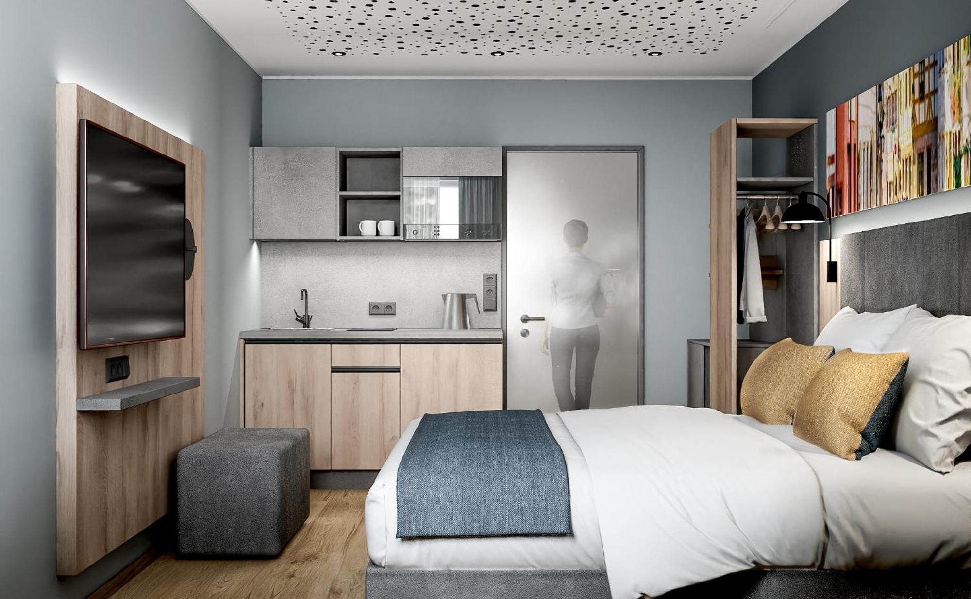 Xzllenz Traum Studio-Apartment, Frei-Parken, U-Bahn, Kueche Nuremberg Room photo